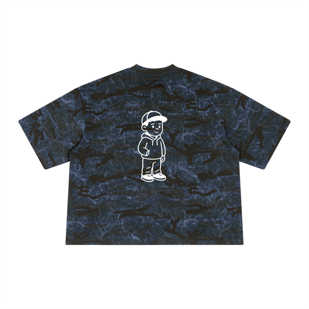 Unisex Boxy Camo Print T-Shirt