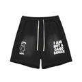 Sun Fade Raw Edge Cotton Shorts