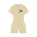 Women's Quarter-Zip Short Sleeve Romper