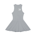 Women’s Ruched Sleeveless Full-Zip Dress