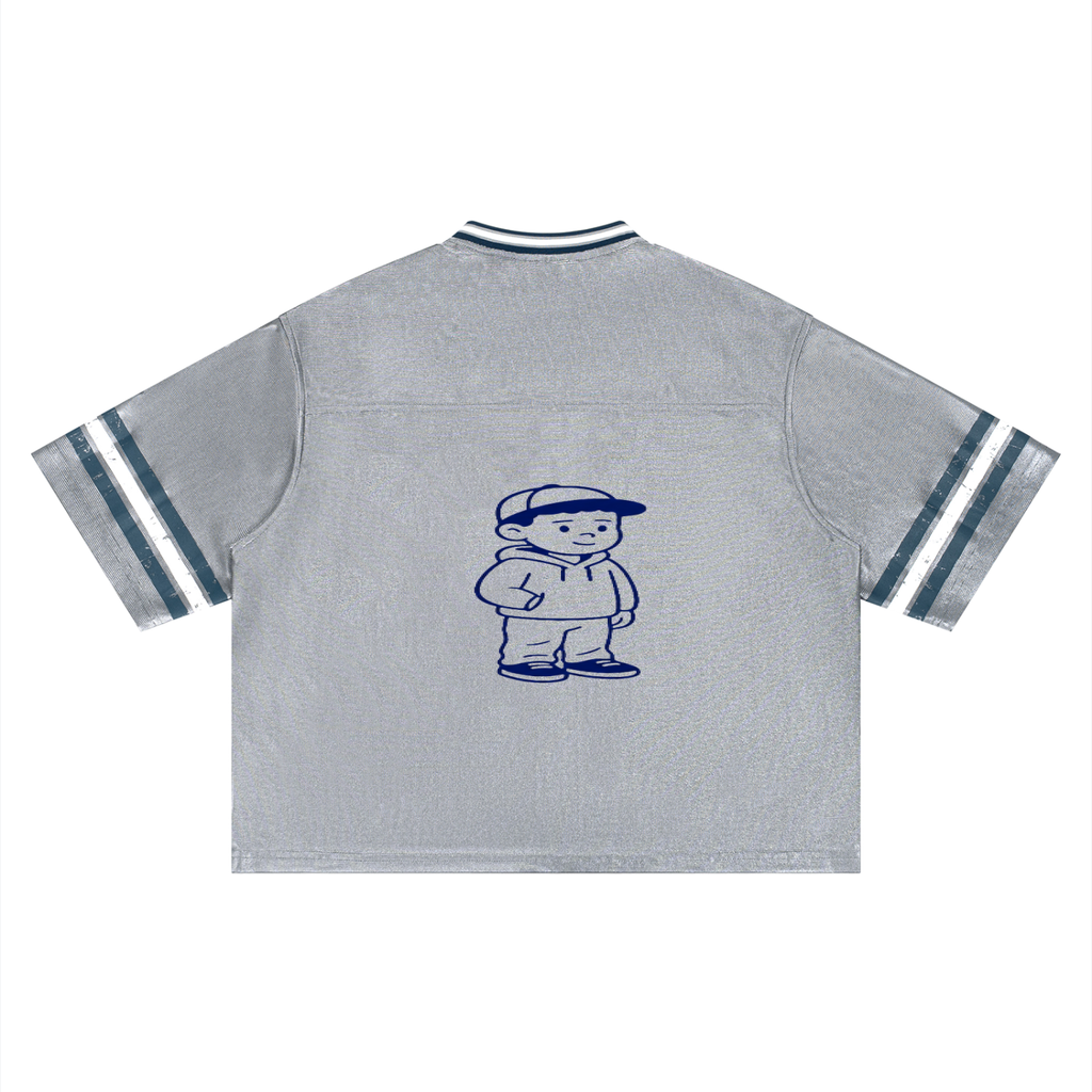 Unisex Boxy Striped Soccer Jersey