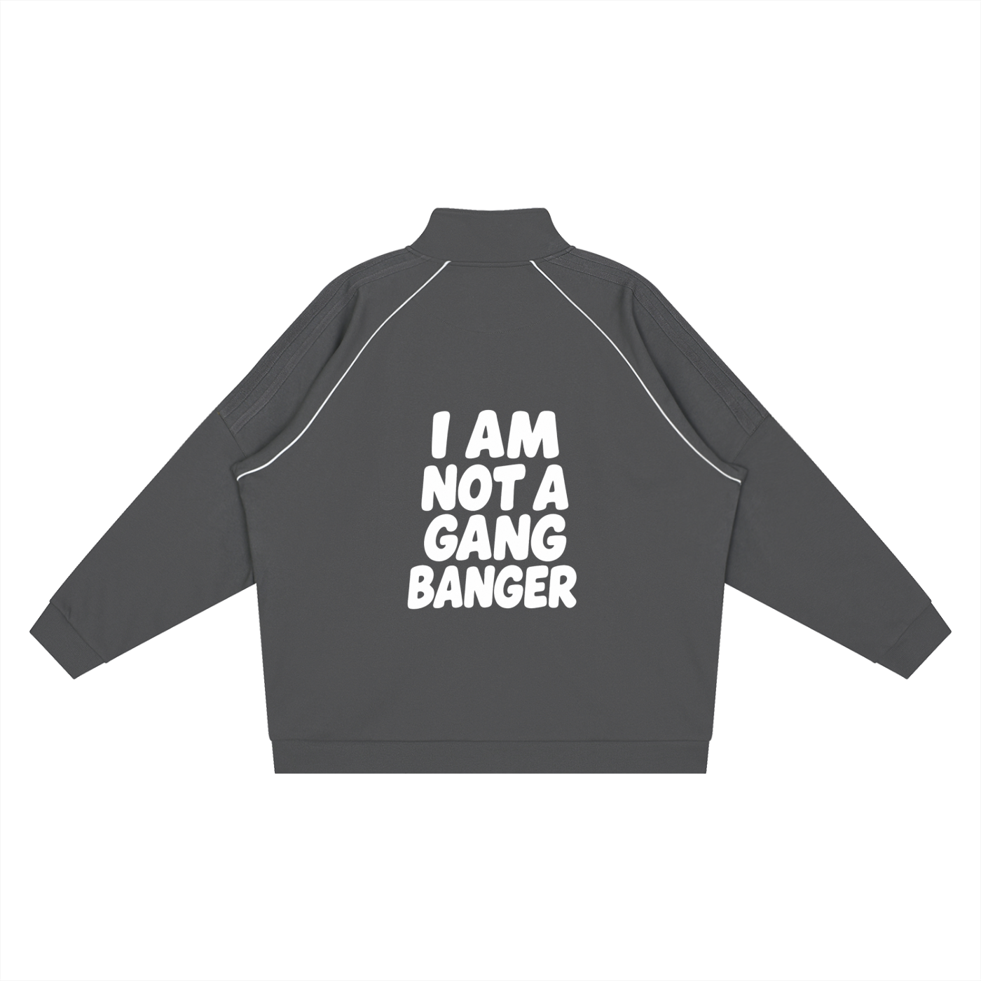 Reflection Striped Raglan Sleeve  Jacket