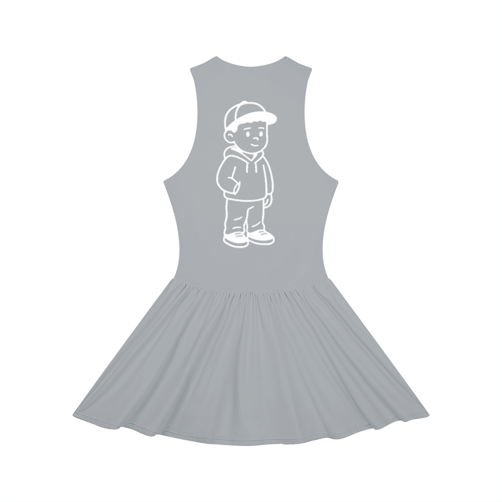 Women’s Ruched Sleeveless Full-Zip Dress