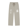 Solid Color Straight-Leg Sweatpants