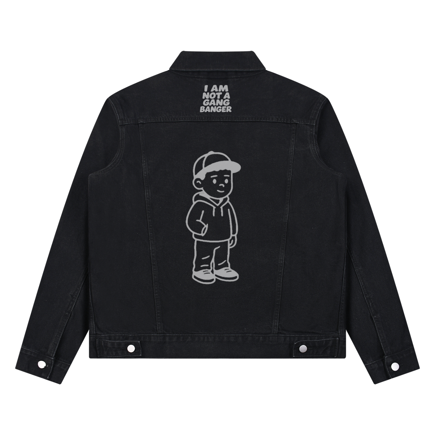 Unisex Vintage Wash Denim Jacket