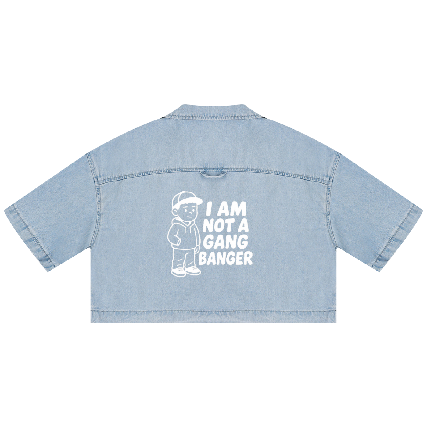 Women's Vintage Wash Boxy Cropped Shirt