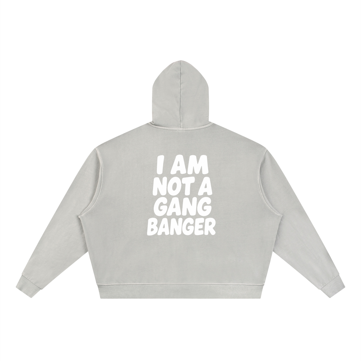 Unisex Vintage Wash Full Zip Boxy Hoodie