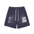 Sun Fade Raw Edge Cotton Shorts