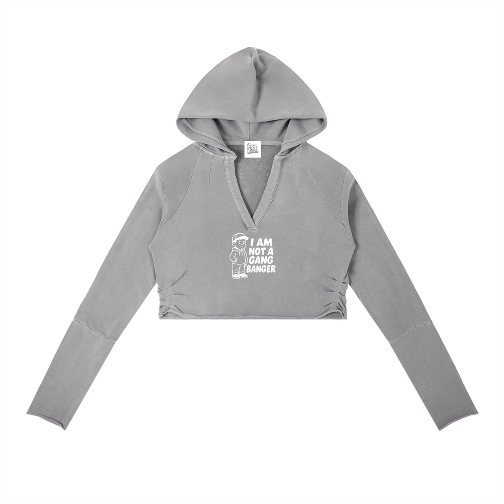 Vintage Washed Raw Edge Hoodie