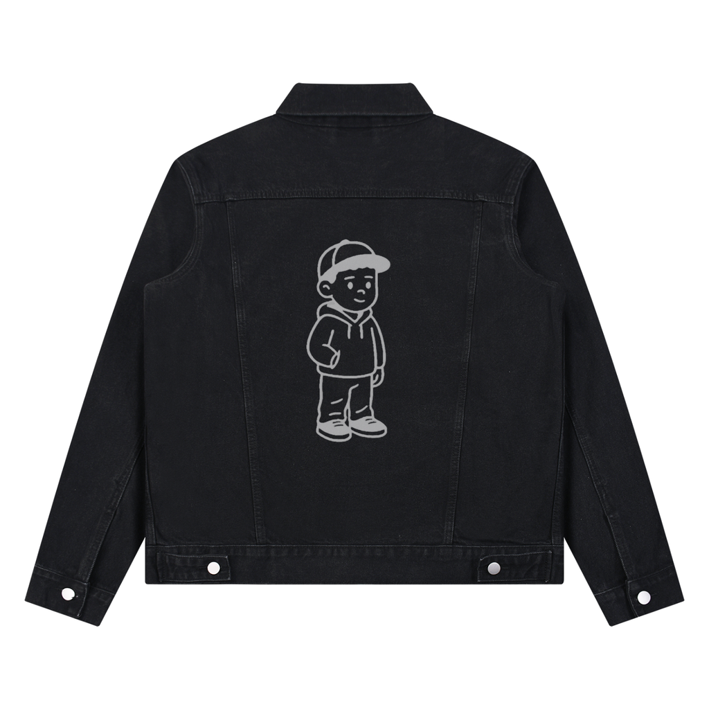 Unisex Vintage Wash Denim Jacket