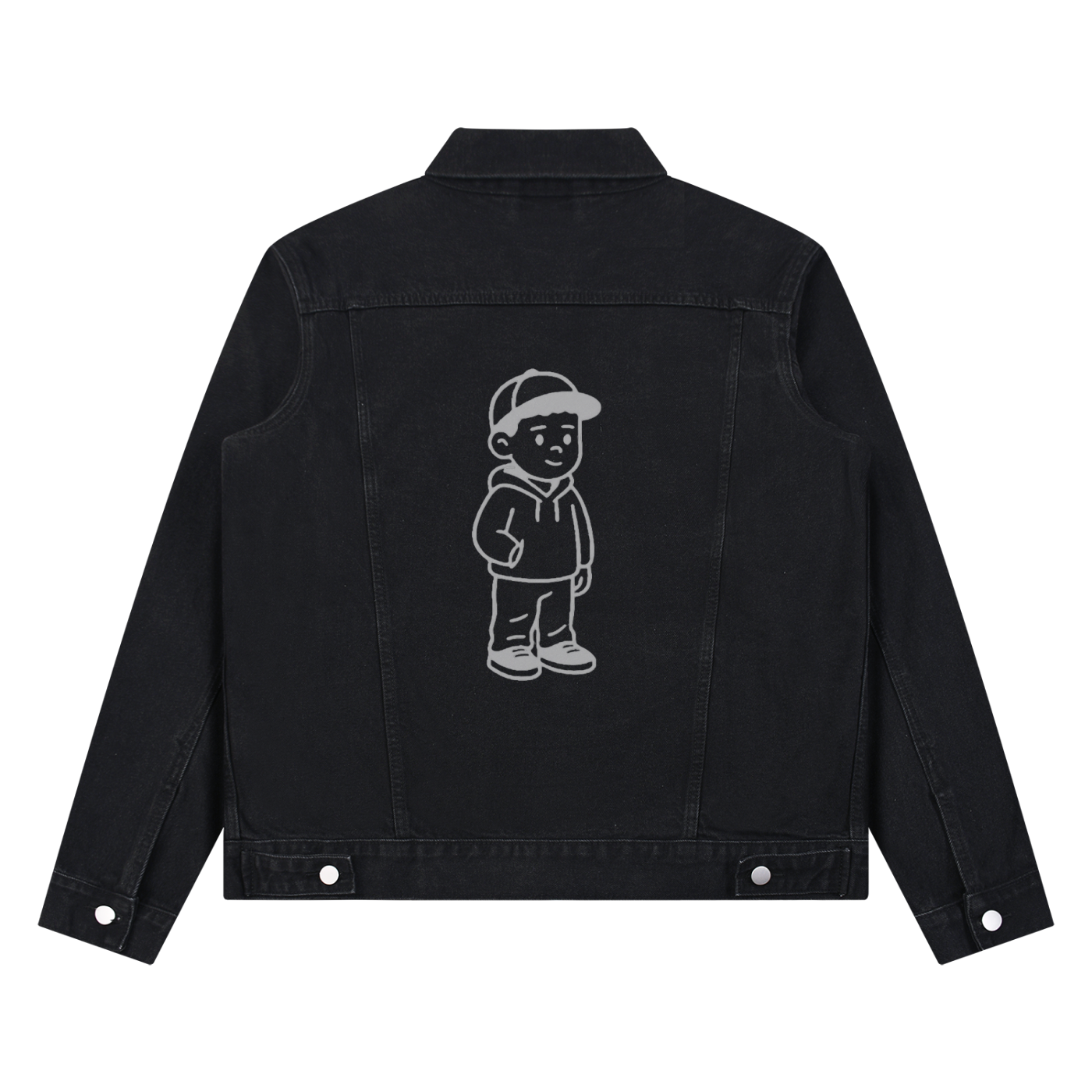 Unisex Vintage Wash Denim Jacket