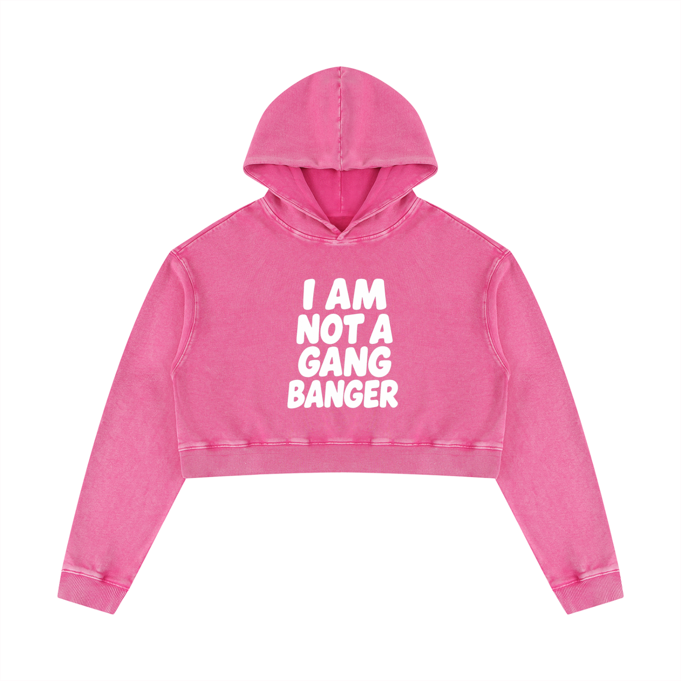 Women’s Mineral Washed Crop Hoodie