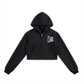 Essential Cropped Zip-Up Hoodie