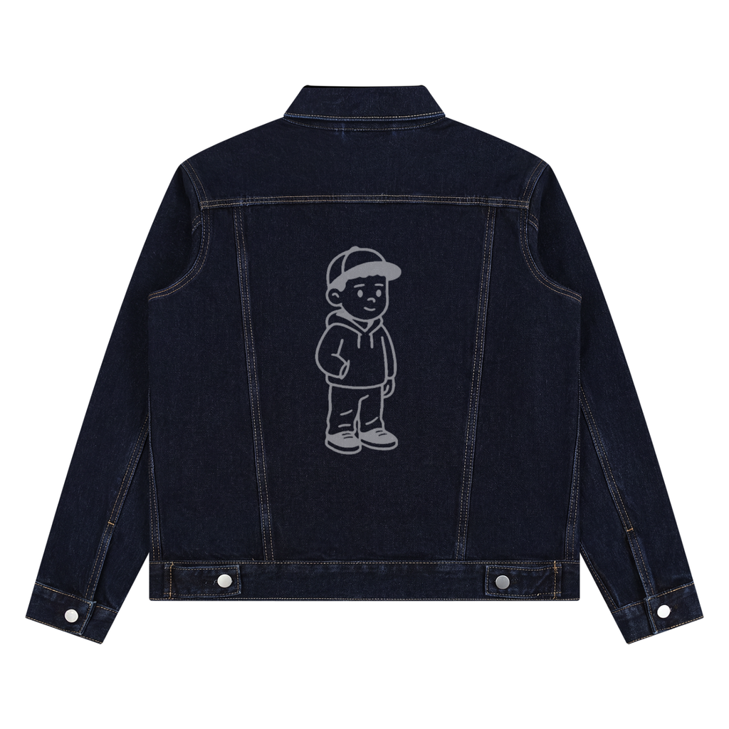 Unisex Vintage Wash Denim Jacket