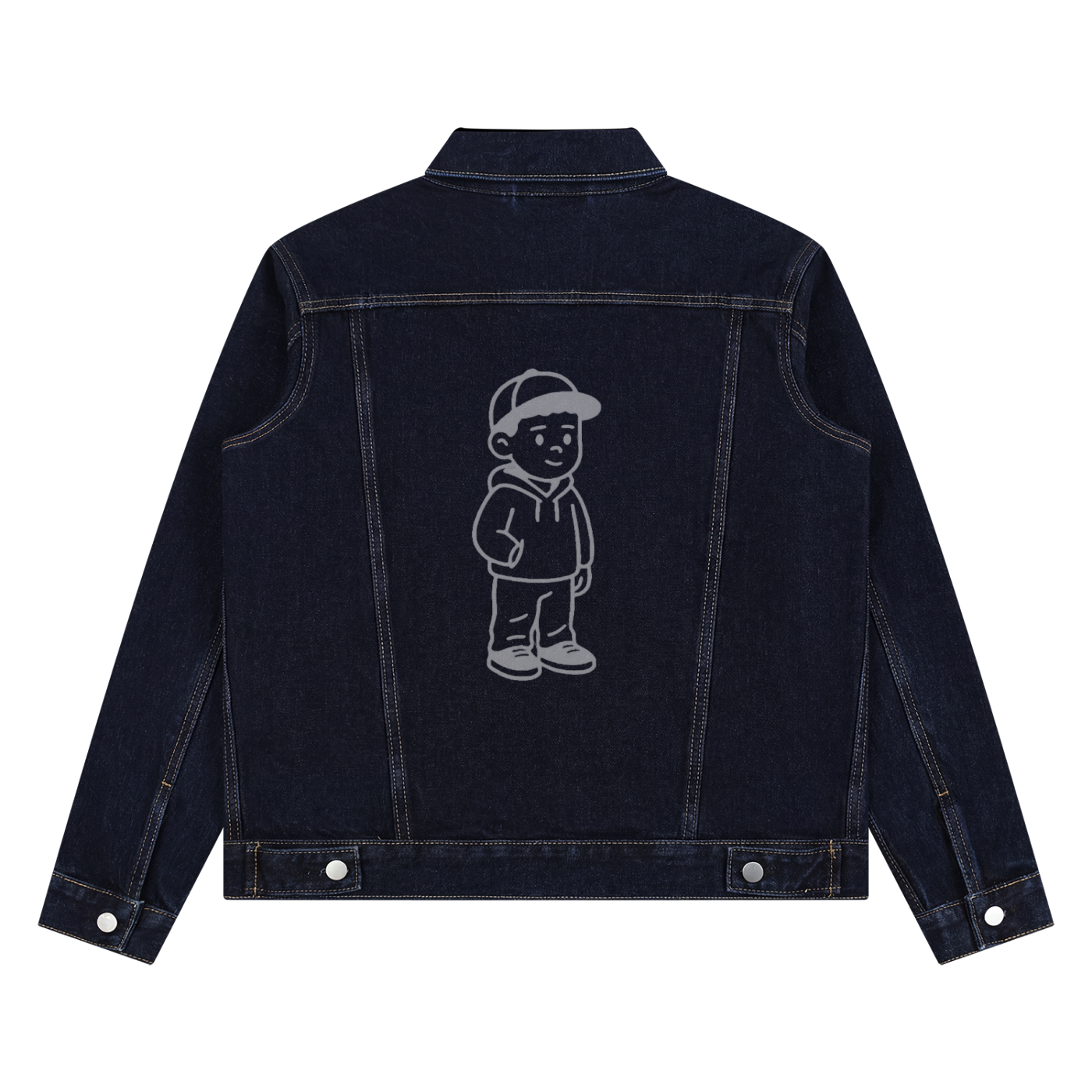Unisex Vintage Wash Denim Jacket
