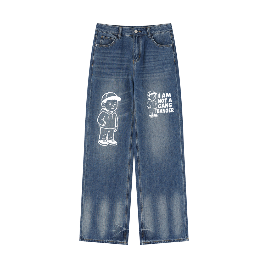 Women’s Vintage Wash Wide Leg Jeans
