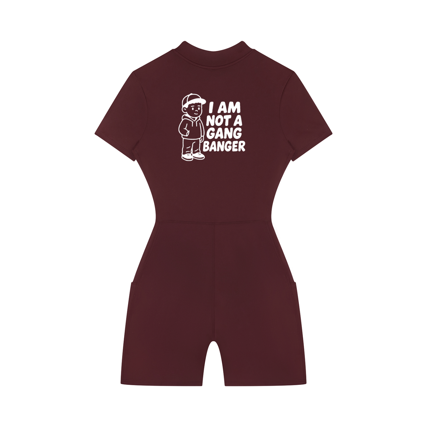 Women's Quarter-Zip Short Sleeve Romper