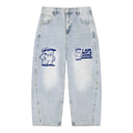Men's Vintage Wash Sunfade Barrel Leg Jeans