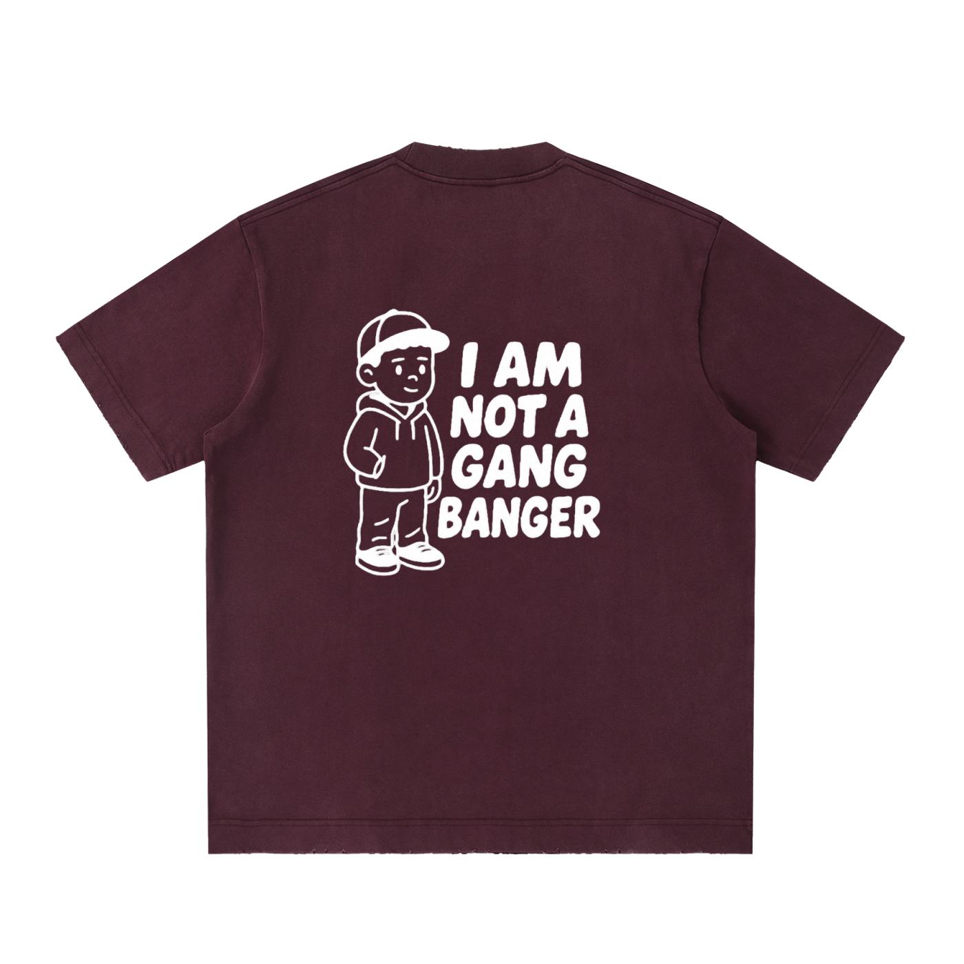 Heavyweight Vintage Washed Frayed T-Shirt