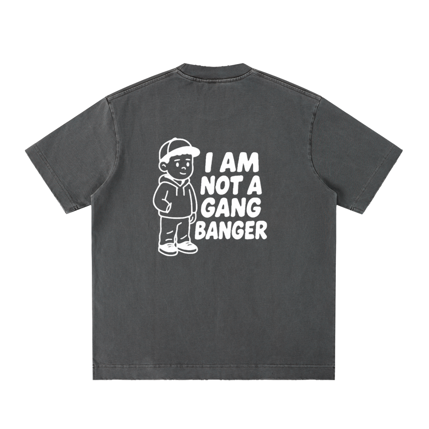 Heavyweight Vintage Washed Frayed T-Shirt