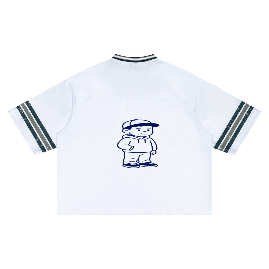 Unisex Boxy Striped Soccer Jersey