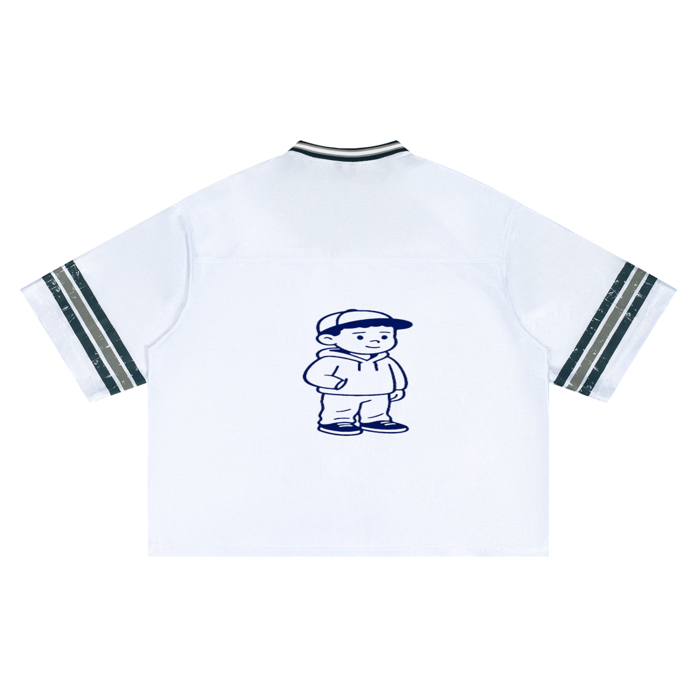 Unisex Boxy Striped Soccer Jersey