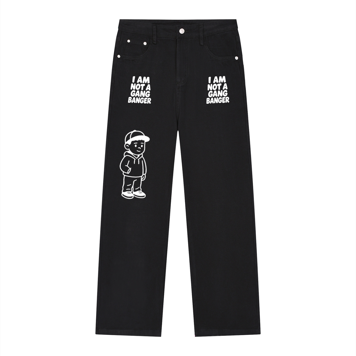Men’s Vintage Wash Straight Leg Jeans