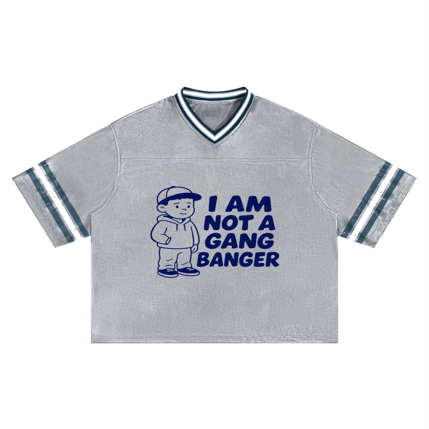 Unisex Boxy Striped Soccer Jersey