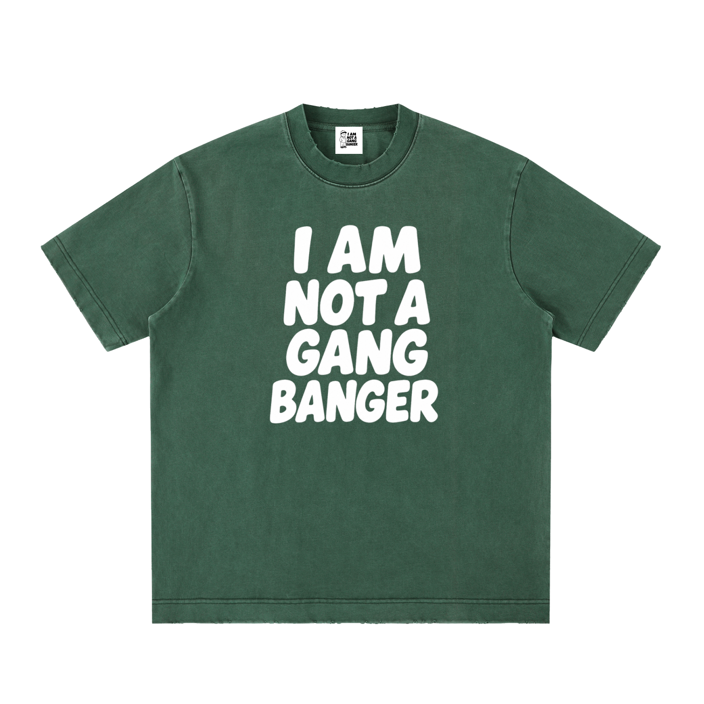 Unisex Heavyweight Vintage Washed Frayed T-Shirt