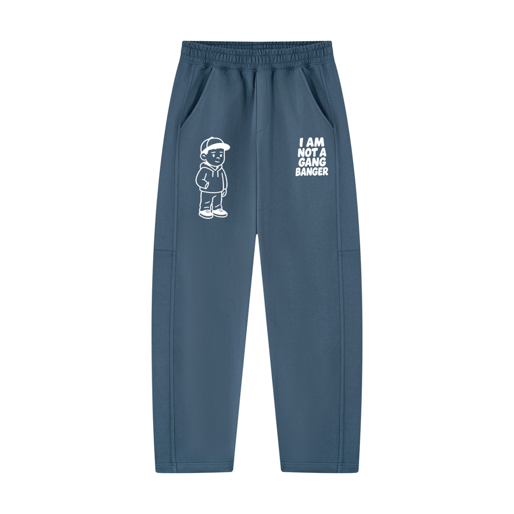 Unisex Tapered Straight Hem Sweatpants