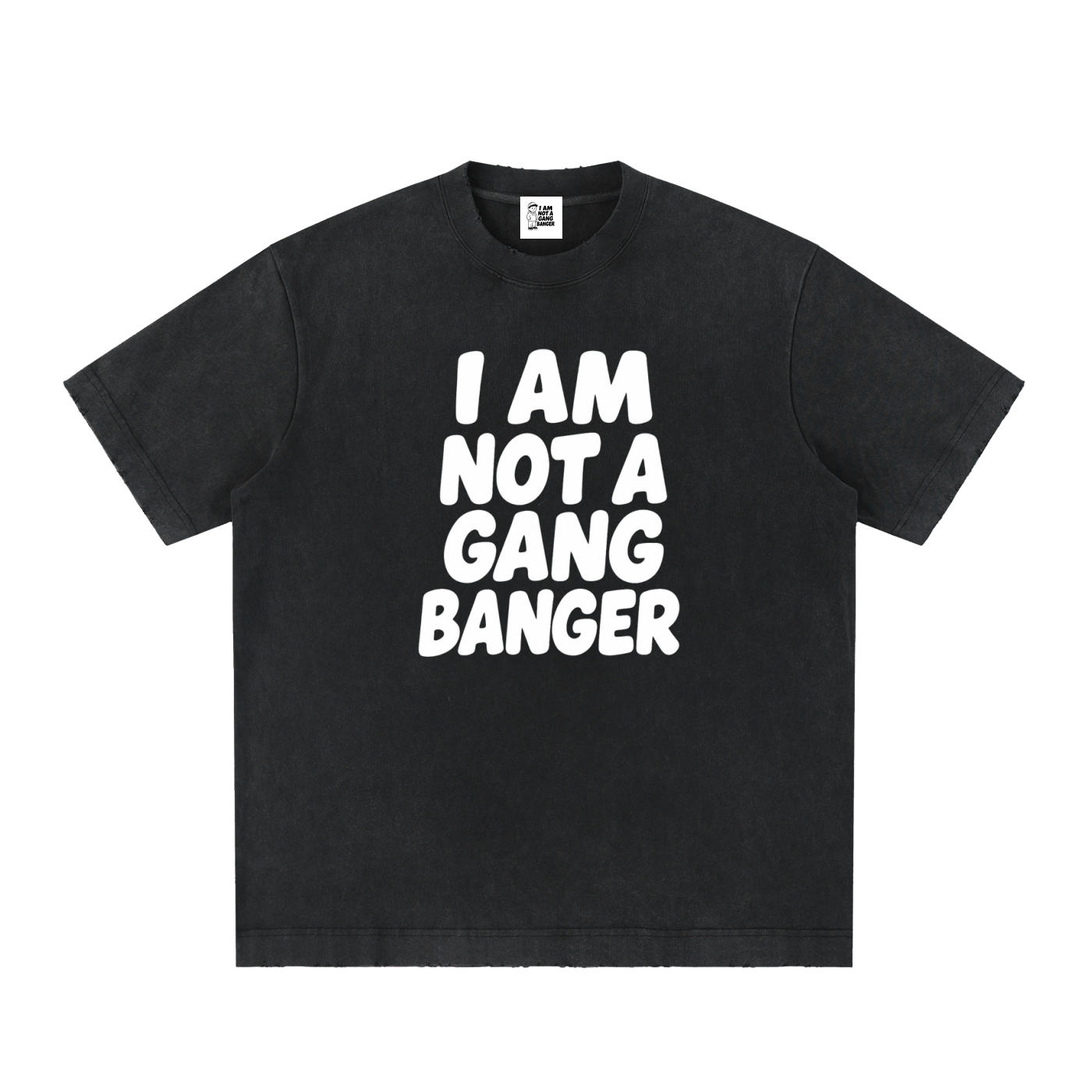 Unisex Heavyweight Vintage Washed Frayed T-Shirt
