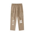 Cotton Elastic-Waist Cargo Pants