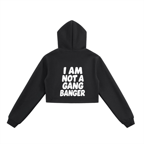 Essential Cropped Zip-Up Hoodie