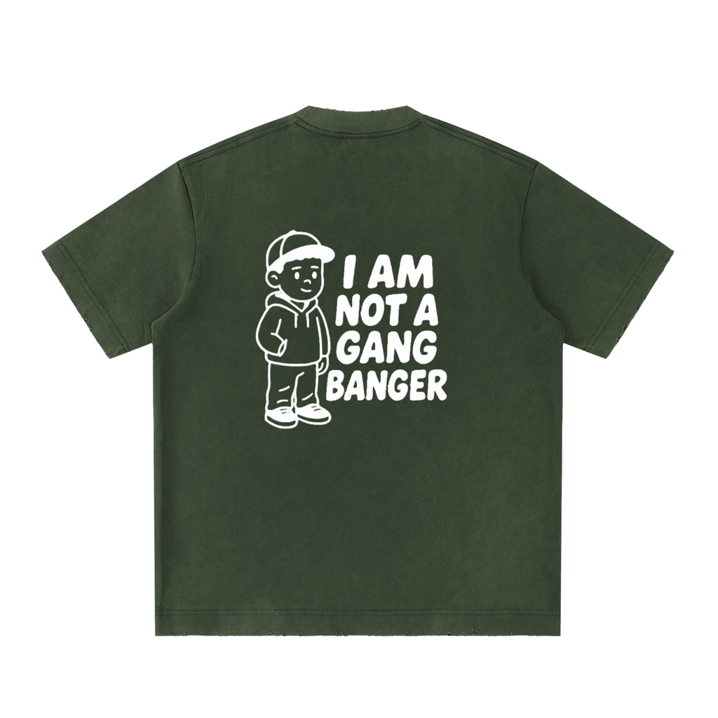 Heavyweight Vintage Washed Frayed T-Shirt