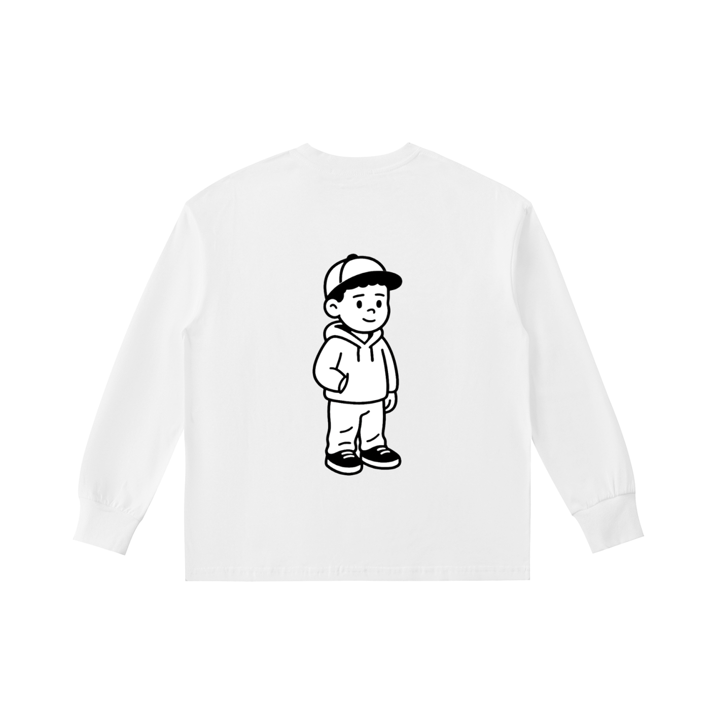 Kids' Quick-Dry Cotton Long-Sleeve Tee