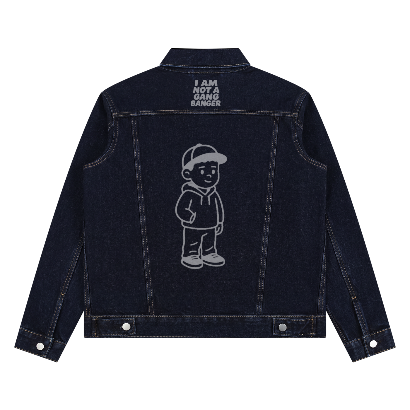 Unisex Vintage Wash Denim Jacket