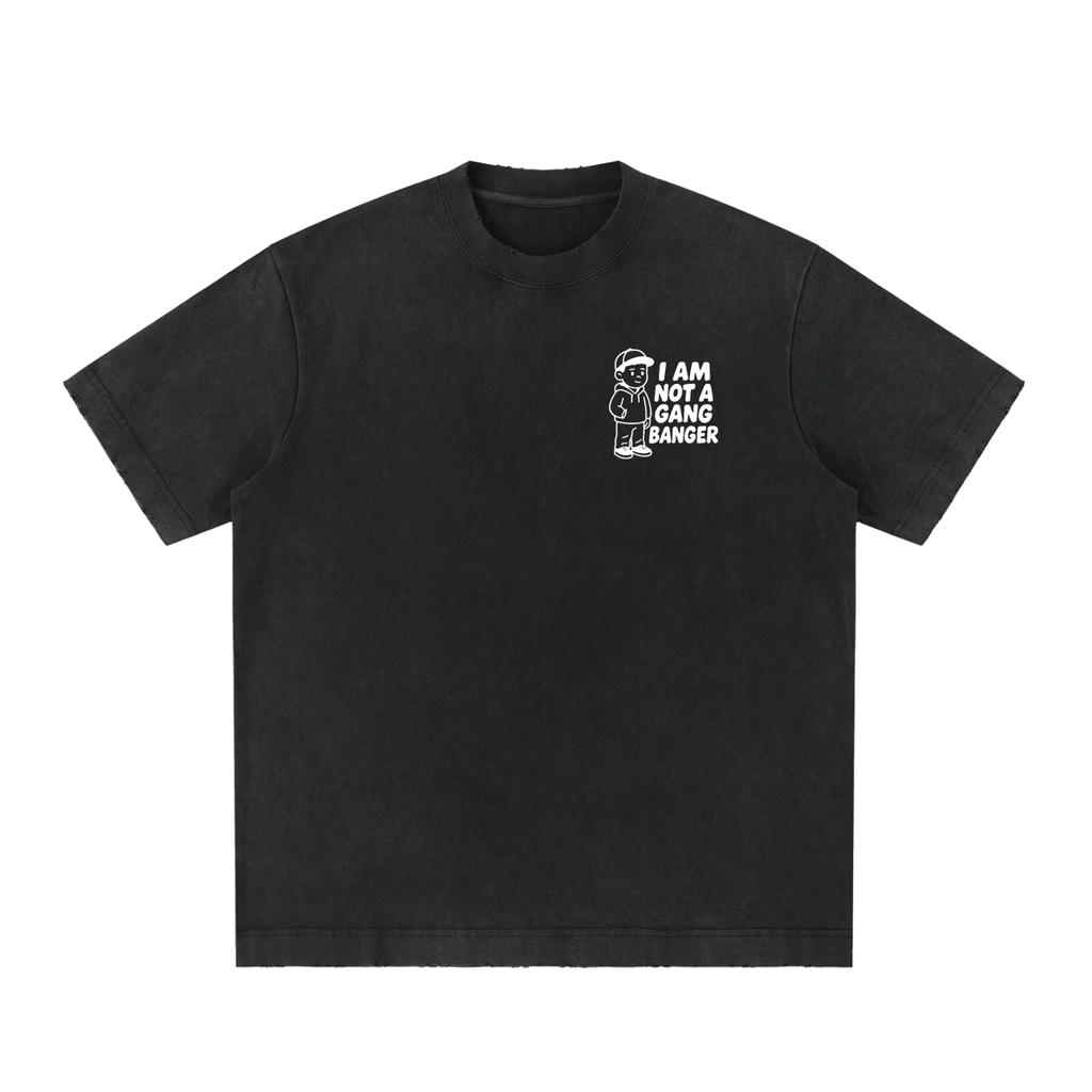 Heavyweight Vintage Washed Frayed T-Shirt