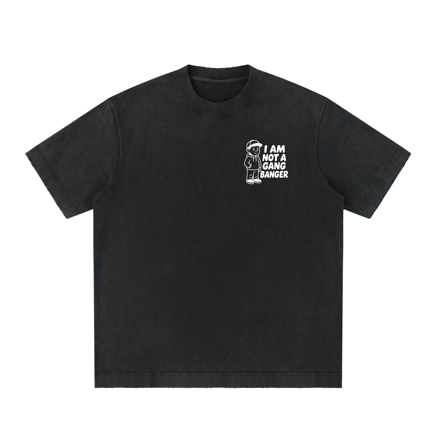 Heavyweight Vintage Washed Frayed T-Shirt