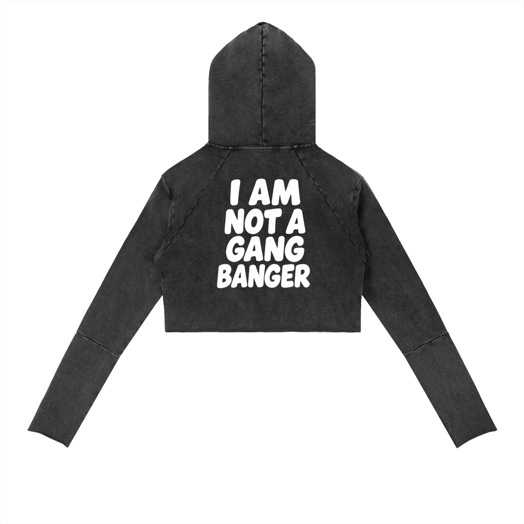Vintage Washed Raw Edge Hoodie