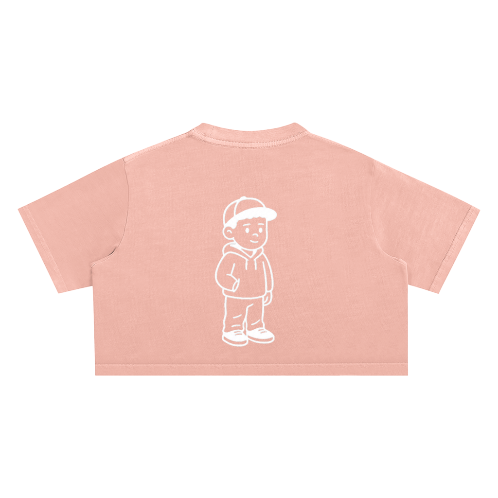 Snow Washed Crop Top