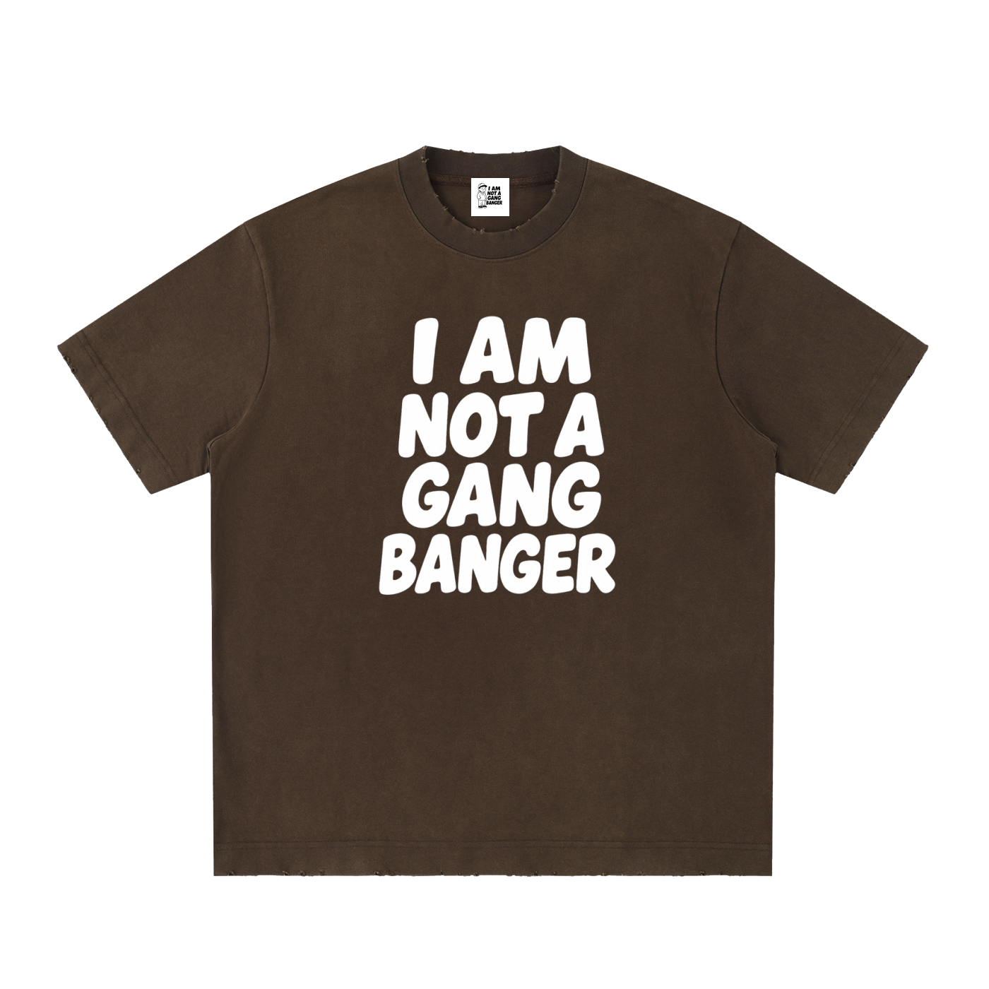 Unisex Heavyweight Vintage Washed Frayed T-Shirt