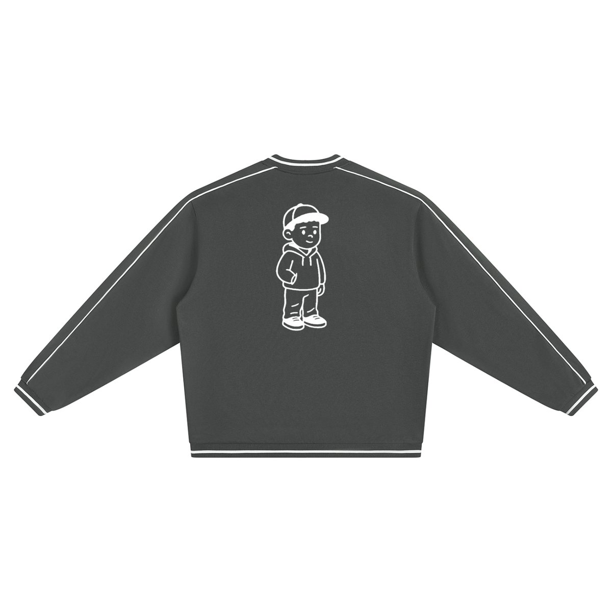 Unisex Color Block V-Neck Sweatshirt