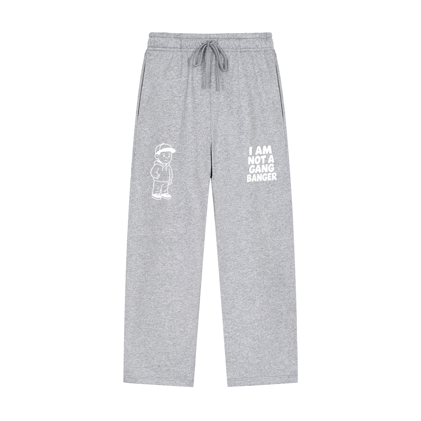 Snow Washed Raw Edge Sweatpants