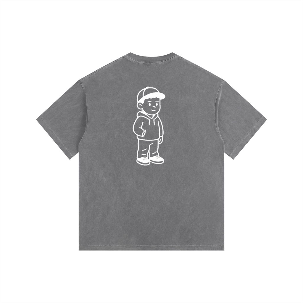 Vintage Washed Oversized Cotton T-Shirt