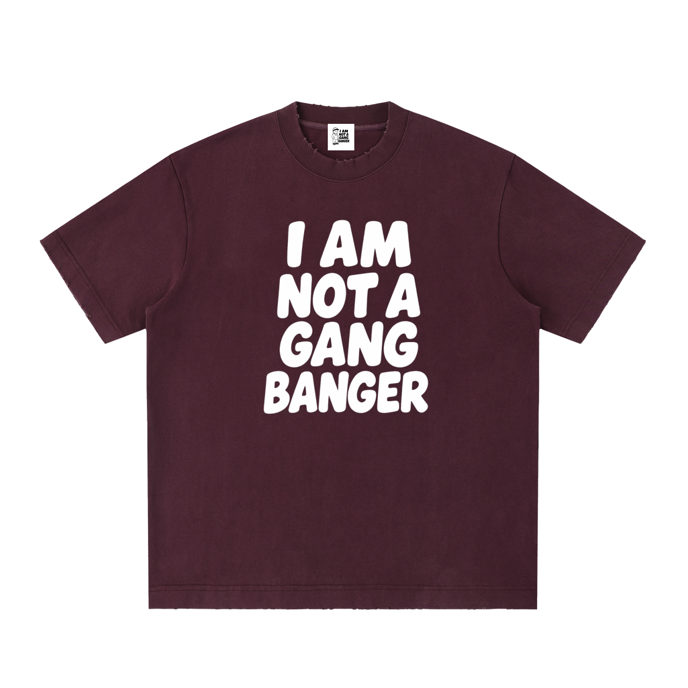 Unisex Heavyweight Vintage Washed Frayed T-Shirt