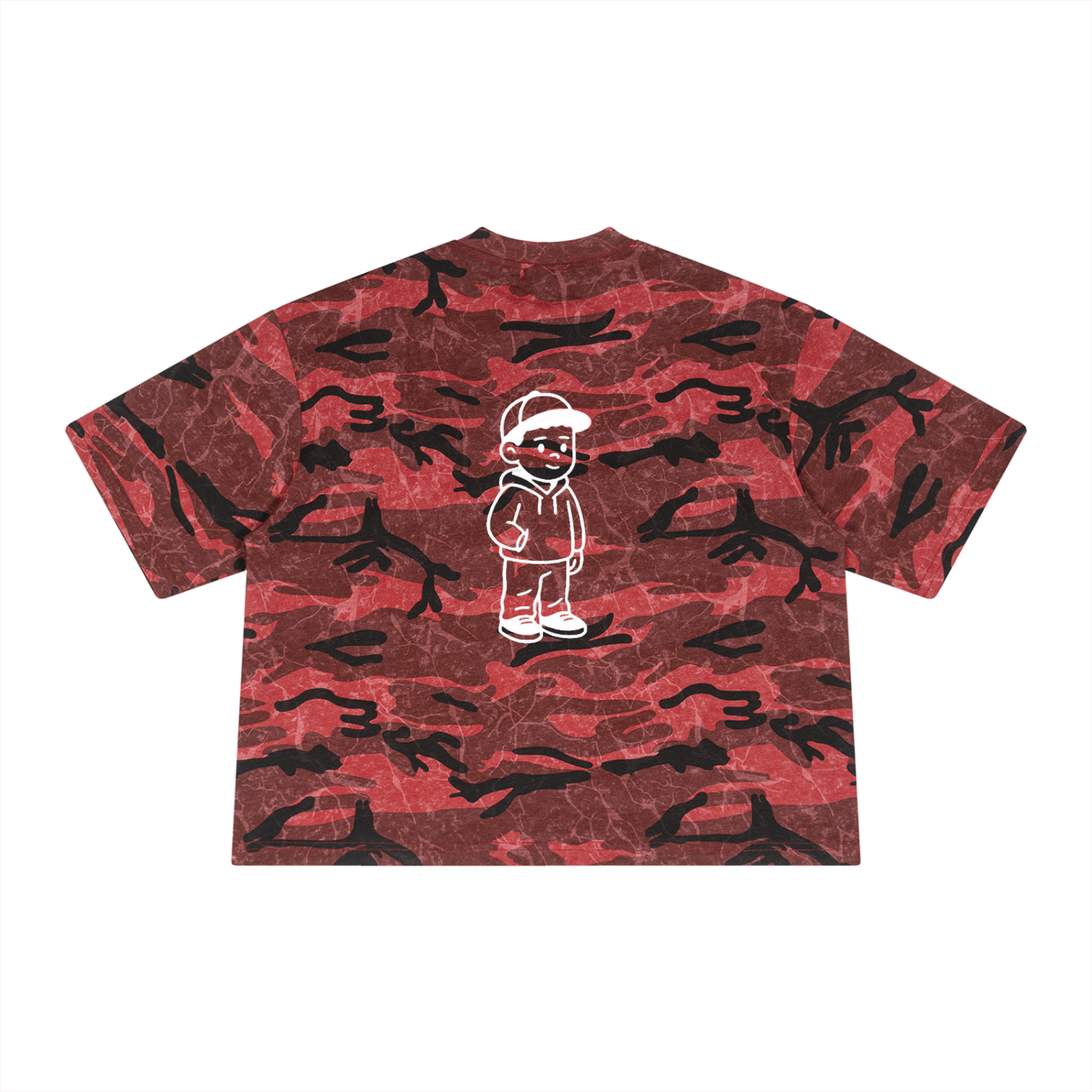 Unisex Boxy Camo Print T-Shirt
