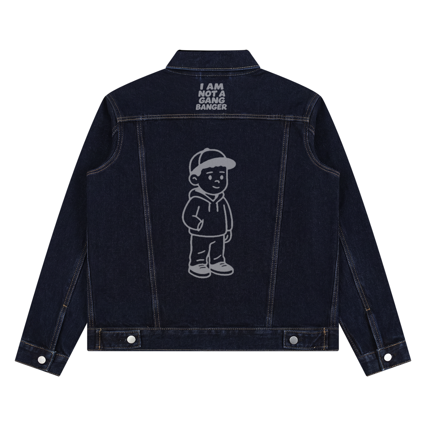 Unisex Vintage Wash Denim Jacket