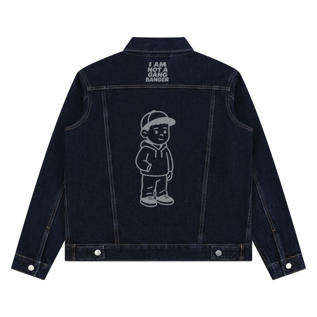 Unisex Vintage Wash Denim Jacket