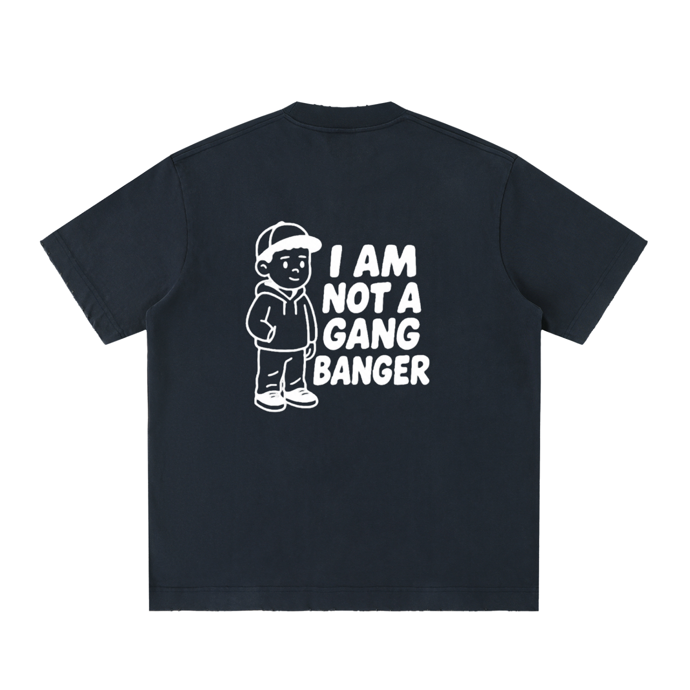 Heavyweight Vintage Washed Frayed T-Shirt