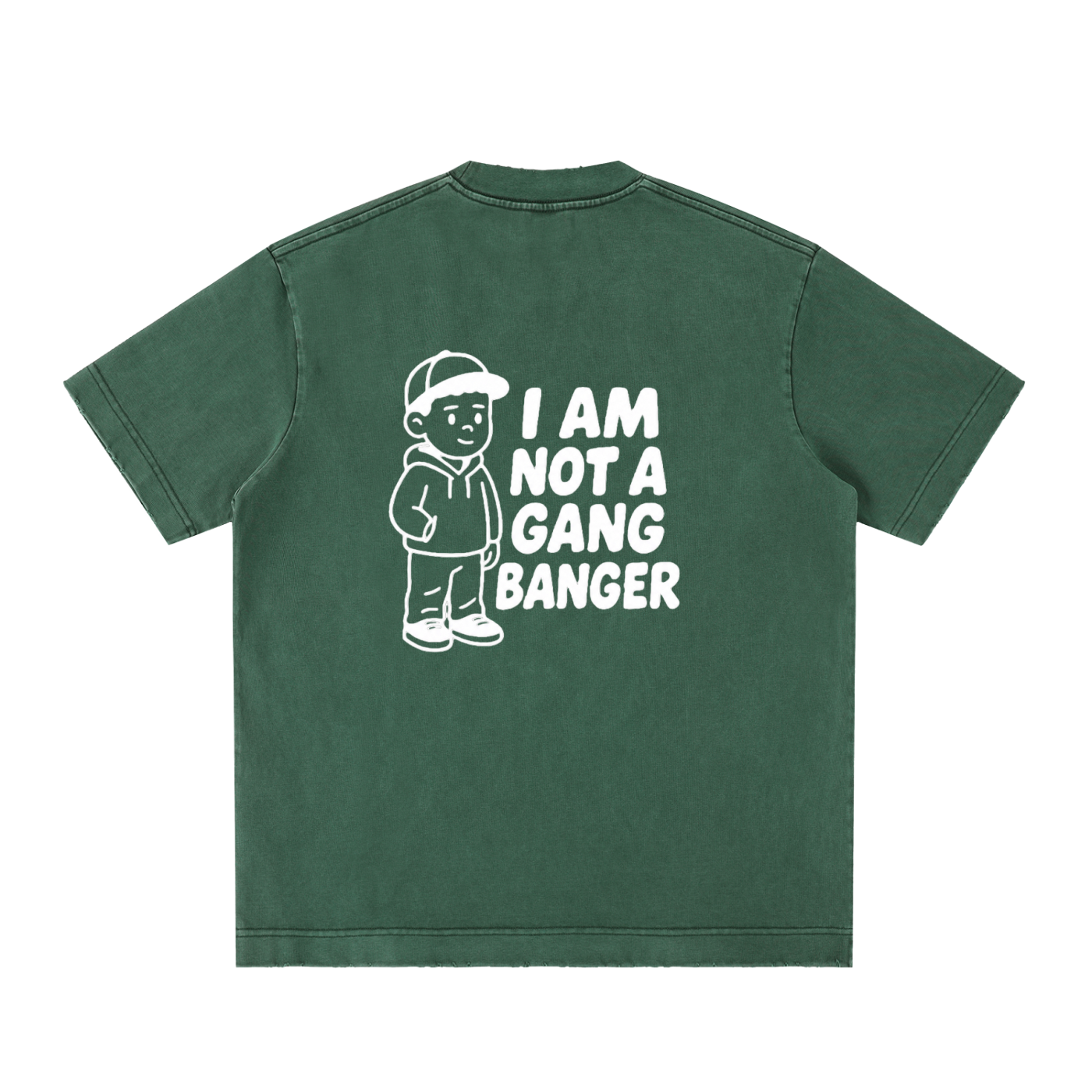 Heavyweight Vintage Washed Frayed T-Shirt